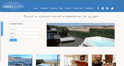 Desktop Screenshot of cannesrivierarentals.com